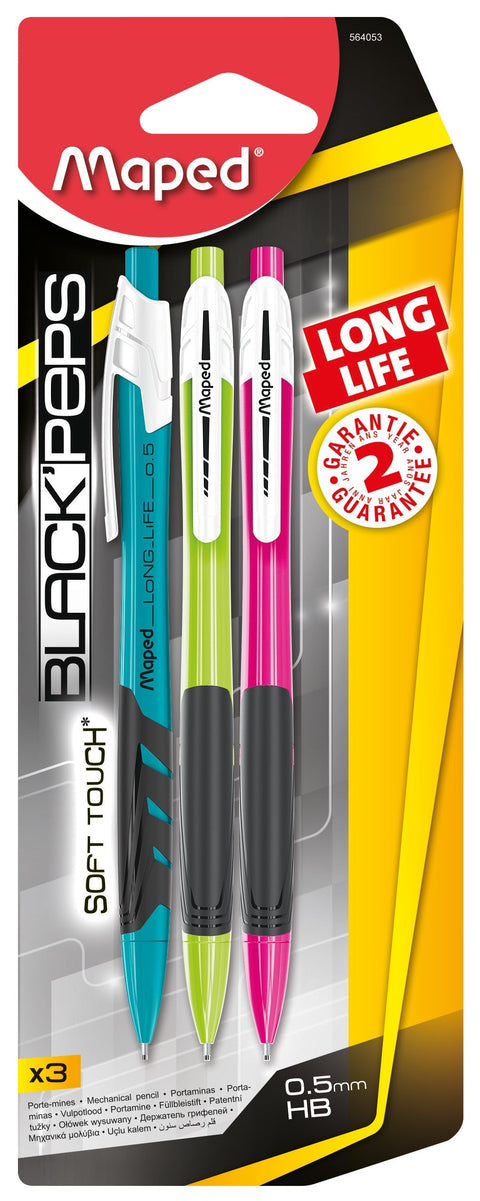 Lapiseira Long Life 0.5mm 3 unidades Maped