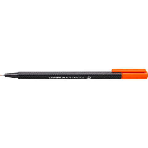 Marcador Triplus Fineliner Laranja Staedtler