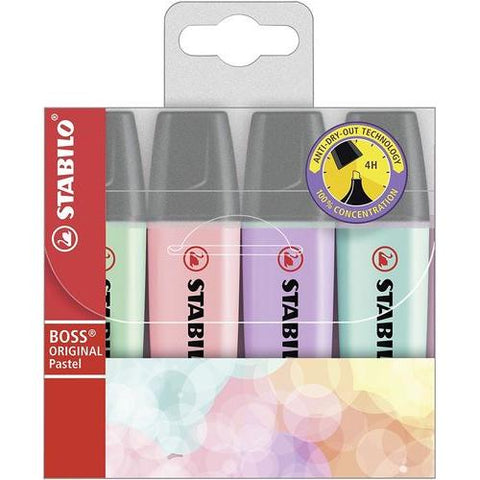 Sublinhadores BOSS ORIGINAL Pastel 4 Unidades Pastel