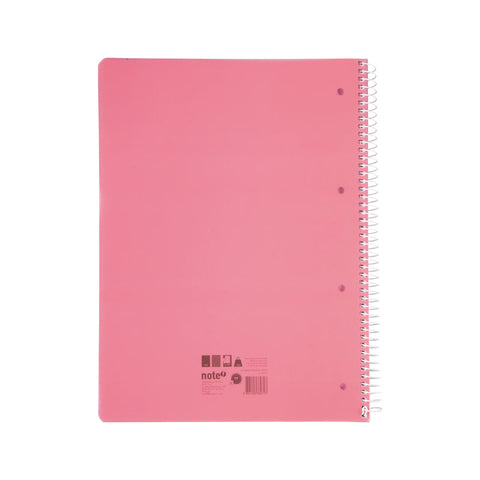Caderno Espiral A4 120Folhas 70G Pautado Rosa Note!