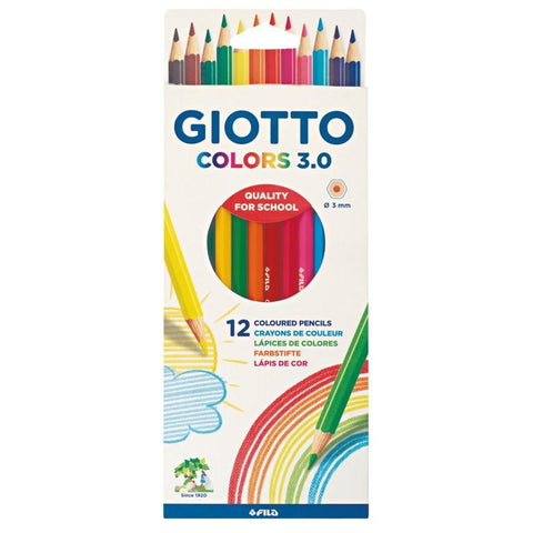 Lápis de Cor Colors 3.0 12 Unidades Giotto