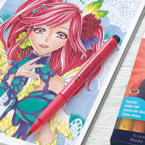 Marcador Pitt Artistic Manga Kaoiro 6 Unidades Faber-Castell