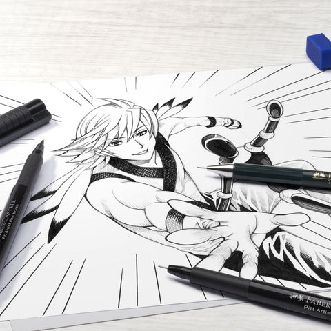 Pack Desenho Iniciação Pitt Manga Faber-Castell