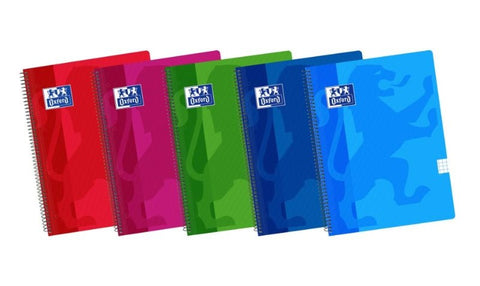 Caderno Espiral A4 Quadriculado 50 Folhas Pautado Oxford (artigo sortido)