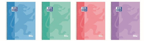 Caderno Espiral A4 Pautado 100 Folhas 90g Write&Erase Pastel