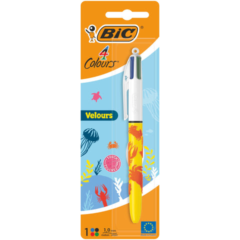 Esferográfica Com 4 Cores Velvet Bic