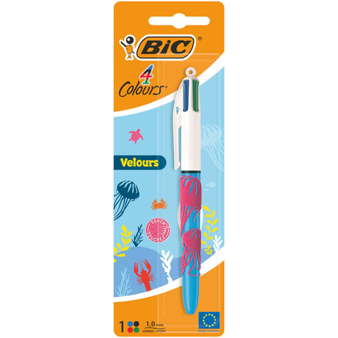 Esferográfica Com 4 Cores Velvet Bic
