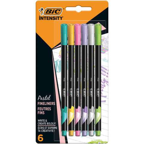 Marcador Permanente Fino de Tinta Fluorescente Bic