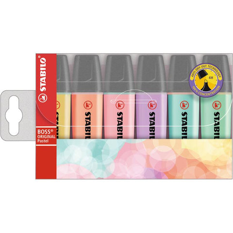 Sublinhadores BOSS ORIGINAL Pastel 6 Unidades Pastel