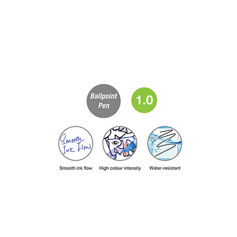 Esferográfica Colour 1mm Verde Claro Faber Castell