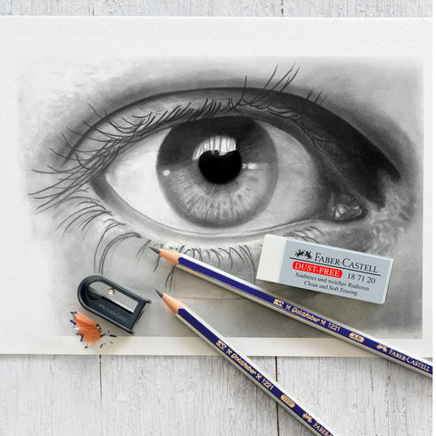 Pack 4 Lápis Grafite GoldFaber HB, Borracha e Afia Faber-Castell