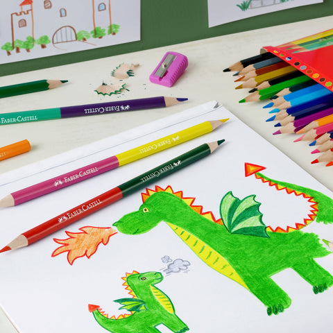 Lápis de Cor e Afia 12 Unidades Faber-Castell
