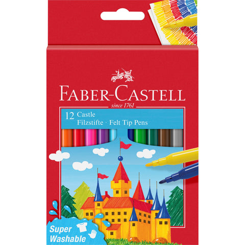 Marcadores de Colorir 12 Unidades Faber-Castell