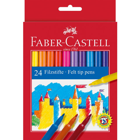 Marcadores de Colorir 24 Unidades Faber-Castell