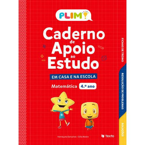 Caderno de Apoio ao Estudo Matemática Plim! 4.º Ano