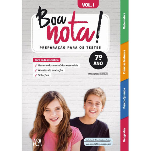 Boa Nota! Preparação para os Testes - 7º Ano (volume 1)