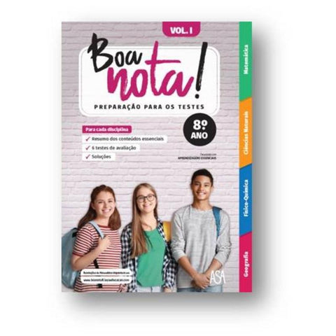 Boa Nota! Preparação para os Testes - 8.º Ano   Volume I