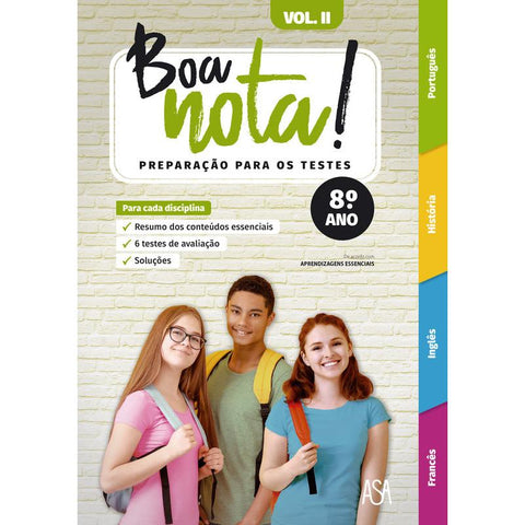 Boa Nota! Preparação para os Testes - 8.º Ano   Volume II
