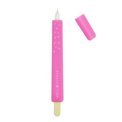 Caneta Gel - Gelado Rosa