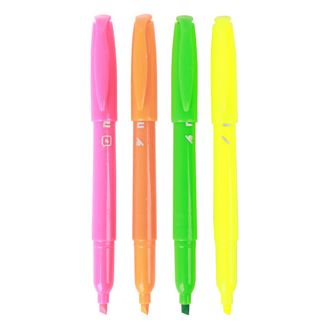 Sublinhador Fino de Tinta Fluorescente 4 Unidades Note!