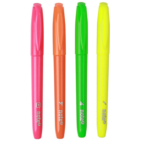 Sublinhador Fino de Tinta Fluorescente 4 Unidades Note!