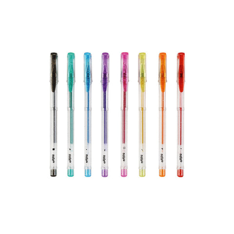 Caneta de Tinta Gel Glitter 8 Unidades Note!