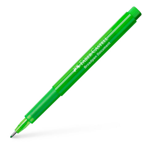 Marcador Fineliner Broadpen Verde Claro 0.8mm Faber-Castell