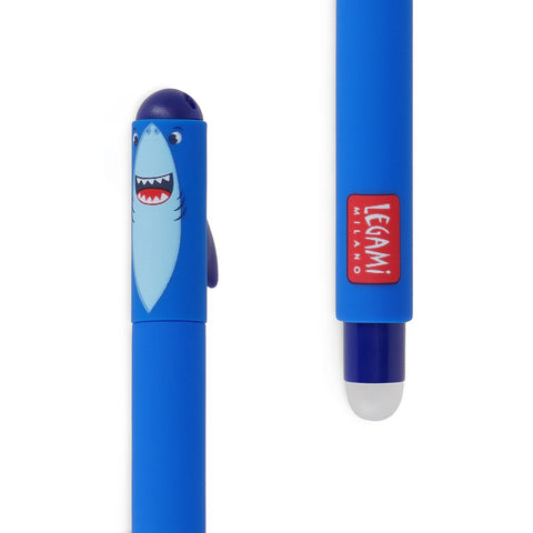 Caneta Apagar Tubarão - Cor Azul