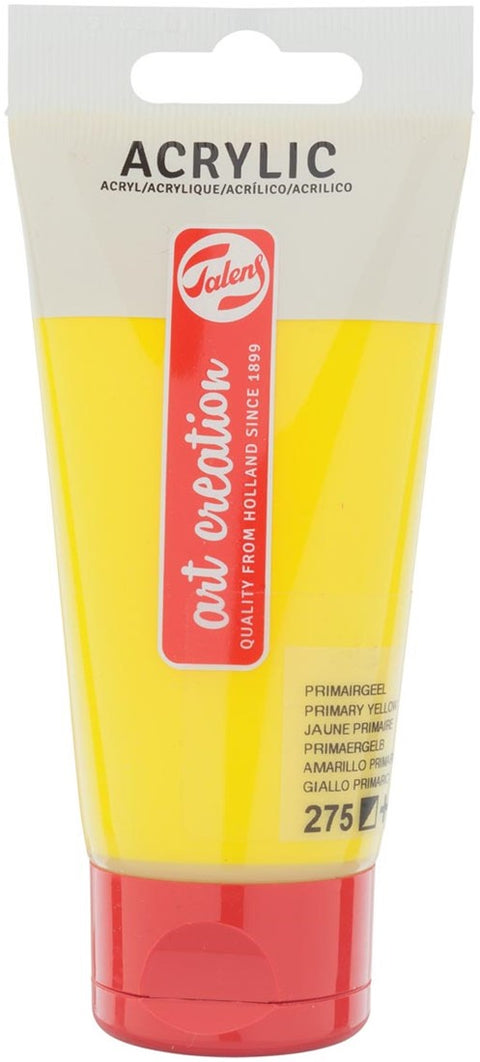 Tinta Acrílica 75ml Amarelo Primário Art Creation Talens