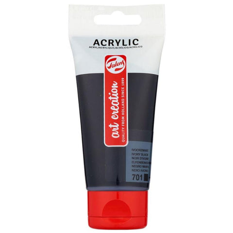 Tinta Acrílica ArtCreation 75ml Preto Talens