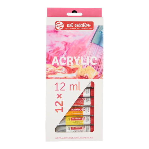Tinta Acrílica 12ml 12 unidades Talens