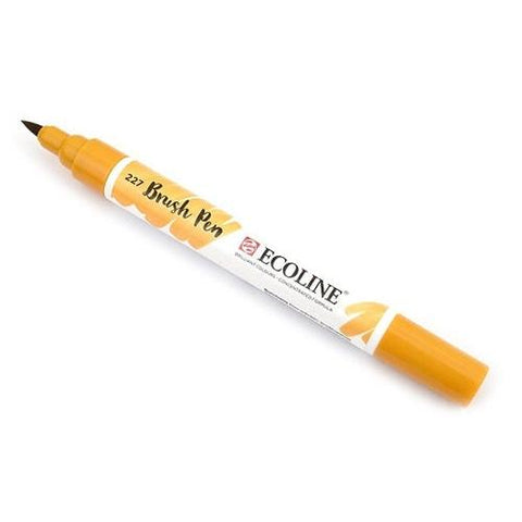 Marcador Ecoline Ponta Pincel Amarelo Ocre