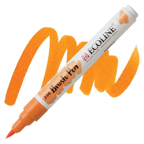Marcador Ecoline Ponta Pincel Laranja Claro