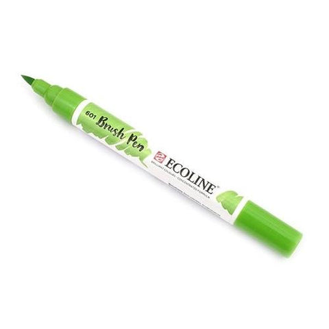 Marcador Ecoline Ponta Pincel Verde Claro