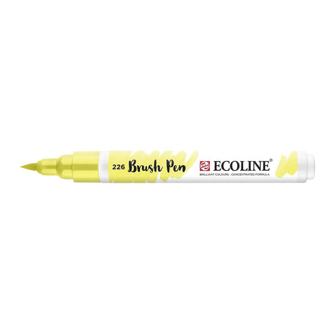Marcador Ecoline Ponta Pincel Amarelo Pastel