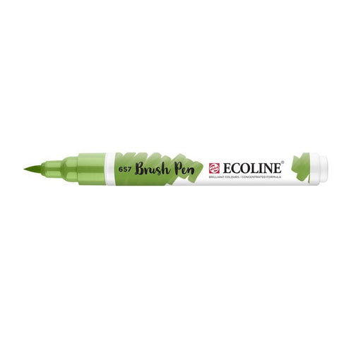 Marcador Ecoline Ponta Pincel Bronce Verde