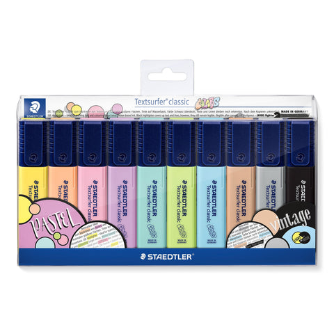 Sublinhador Textsurfer 12 Unidades Pastel Staedtler