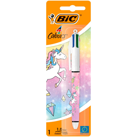 Esferográfica 4 Colours Unicórnio Bic