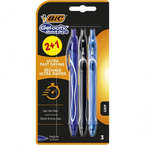 Esferográfica Gel-ocity Quick Dry de Tinta Gel Bic