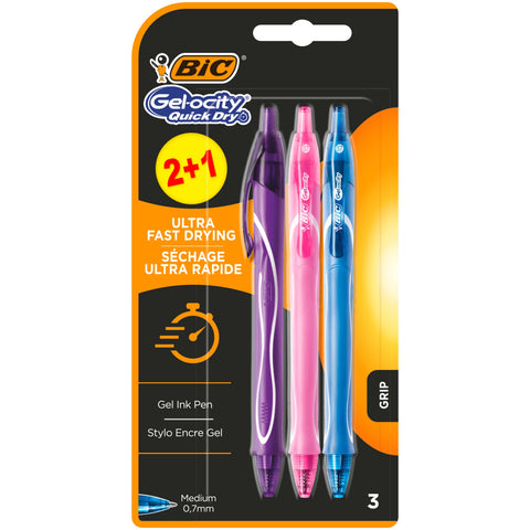 Esferográfica Gel-ocity Quick Dry de Tinta Gel Bic