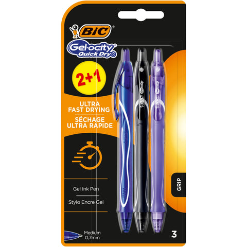 Esferográfica Gel-ocity Quick Dry de Tinta Gel Bic