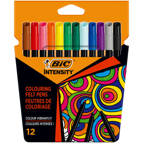 Marcadores de Colorir Intensity Up 12 Unidades Bic