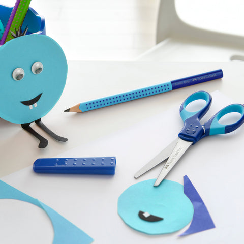 Tesoura com Proteção 10cm (várias opções) Faber-Castell
