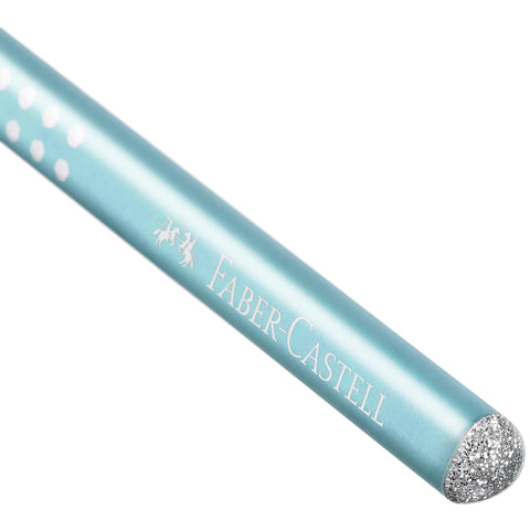 Lápis Grafite HB Sparkle Azul Turquesa Faber-Castell