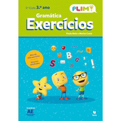 PLIM! Exercícios de Gramática 3.º Ano de Paula Melo e Marisa Costa