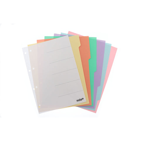 Separador com 6 Divisórias Pastel Note!
