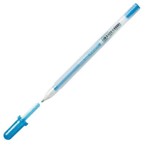 Caneta Gelly Roll Cor Metalica Azul Sakura