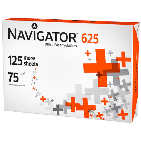 Resma Papel Impressão Formato A4 75 G 625 F Navigator Navi