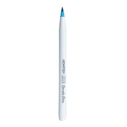 Marcador Ginza Pro Brush Pen Azul Ciano Newpen