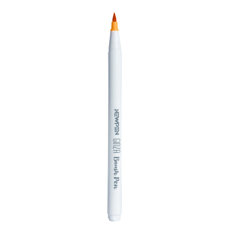 Marcador Ginza Pro Brush Pen Laranja Newpen